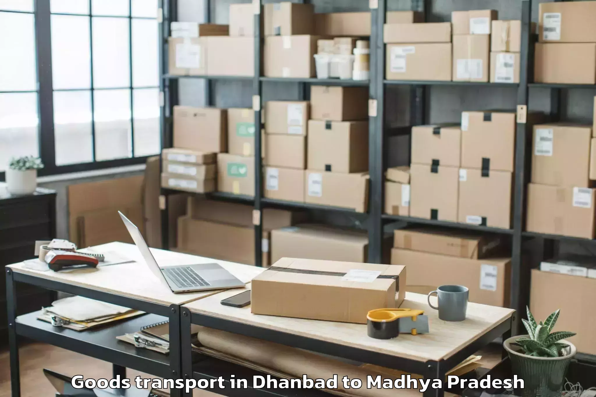 Dhanbad to Hatod Goods Transport